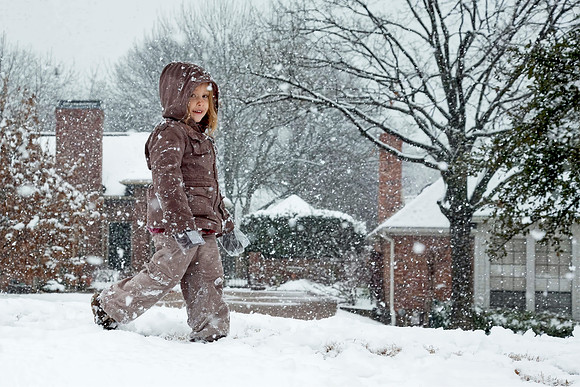 Feb 2010 in Dallas--over 1 ft of snow!