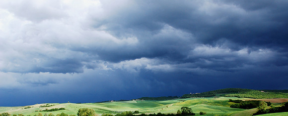 Spring Storm Over Tuscan Hills
