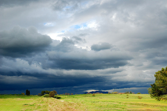 Spring Storm Coming to an Italian Valley