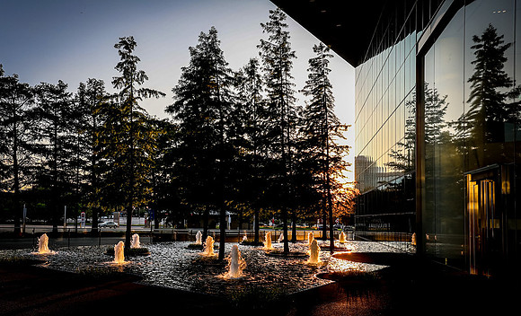Fountains and Reflection