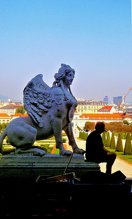 Taking a Break at the Belvedere