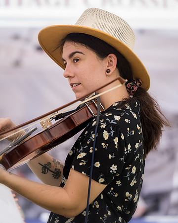 Hat, Girl, and Fiddle