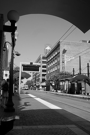 Downtown Dallas from under the Shade