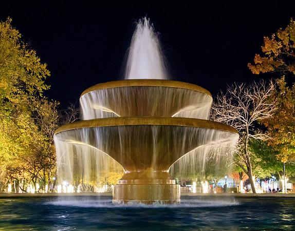 Fountain in the Fall